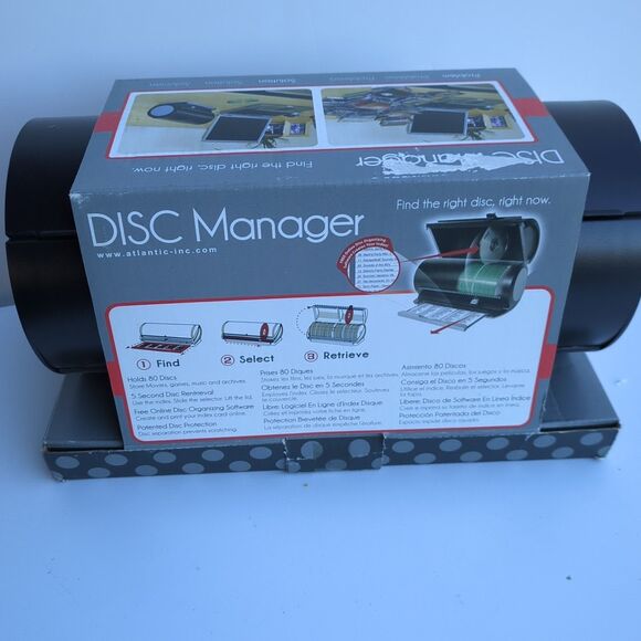 Atlantic Disc Manager 80 CD DVD Game Disc‎ Storage Holder Organizer Selector - Picture 5 of 9
